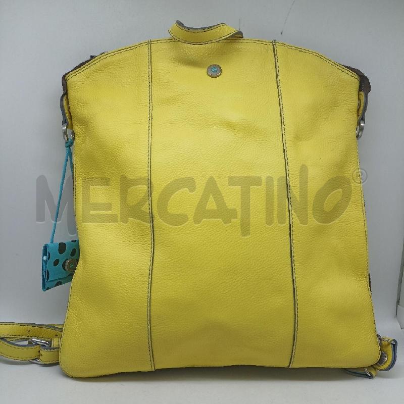 ZAINO DONNA GABS GIALLO VERA PELLE | Mercatino dell'Usato Lamezia terme 1