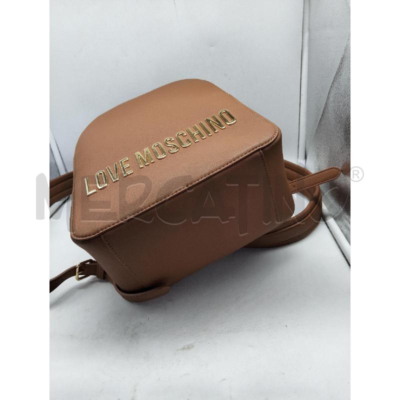 ZAINO DONNA LOVE MOSCHINO PELLE MARRONE NUOVO | Mercatino dell'Usato Lamezia terme 3