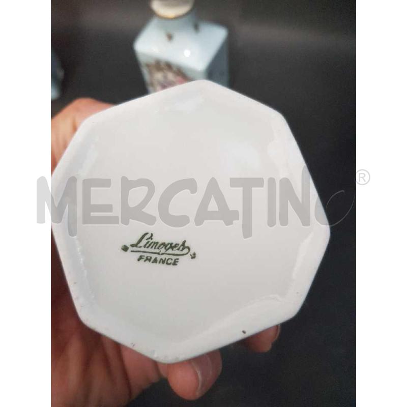 3 SET BAGNO LIMOGES CERASMICA AZZURRA DECORO DORATO  | Mercatino dell'Usato Cesena 4