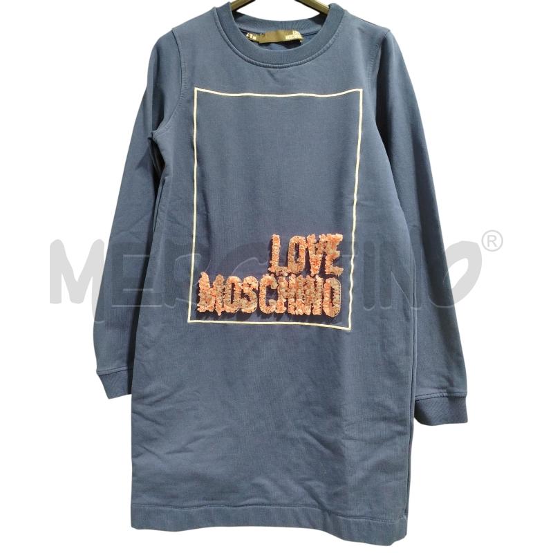 ABITO DONNA LOVE MOSCHINO BLU SCRITTA ROSA | Mercatino dell'Usato Cesena 1