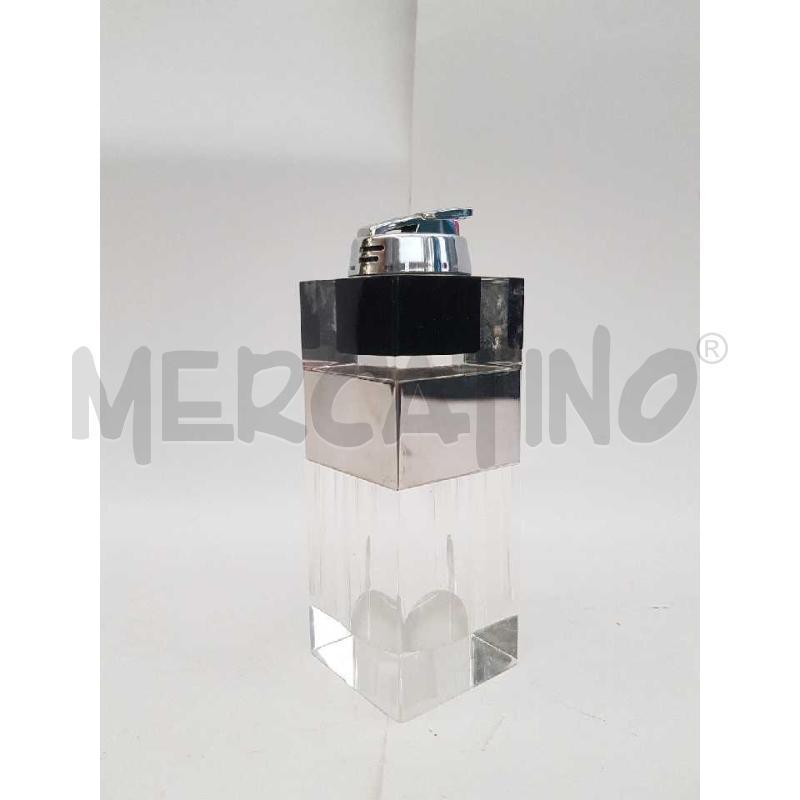 ACCENDINO PLEXIGLAX AGNUS CON PORTASIGARETTE PARALLELEPIPEDO | Mercatino dell'Usato Cesena 3