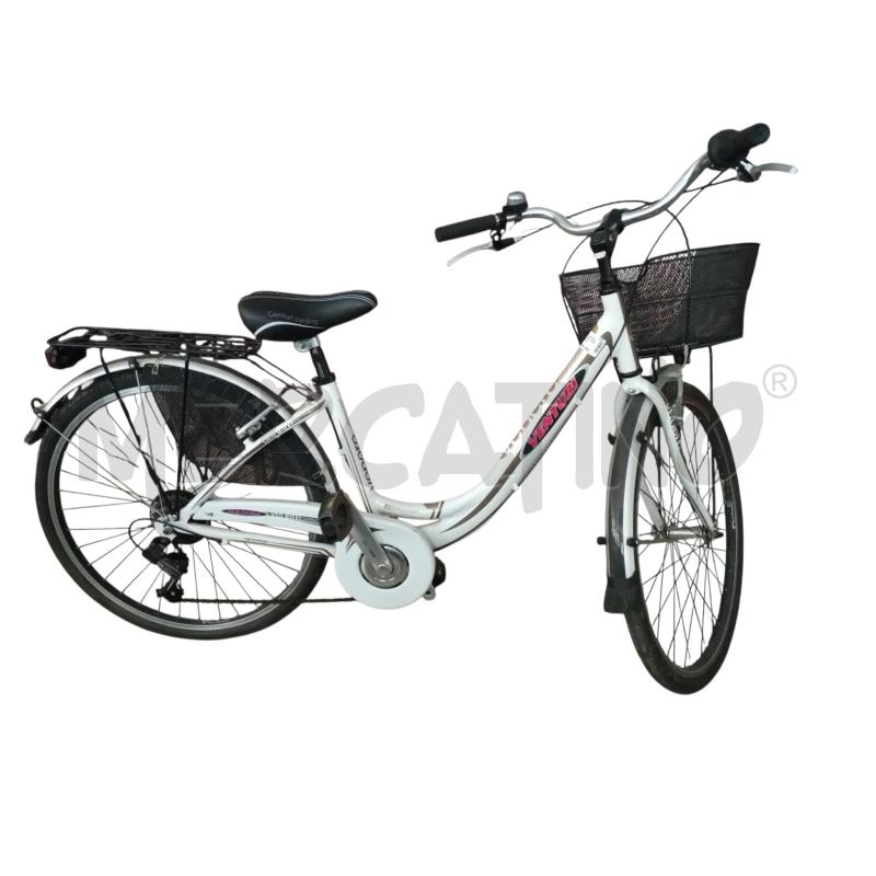 BICICLETTA DONNA VENTURI  BIANCA CAMBIO CESTINO  | Mercatino dell'Usato Cesena 1