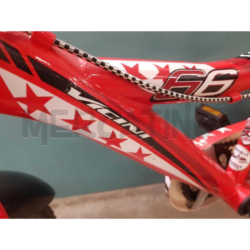 BICICLETTA  BAMBINO 16 VICINI ROSSA BIANCA | Mercatino dell'Usato Cesena 3
