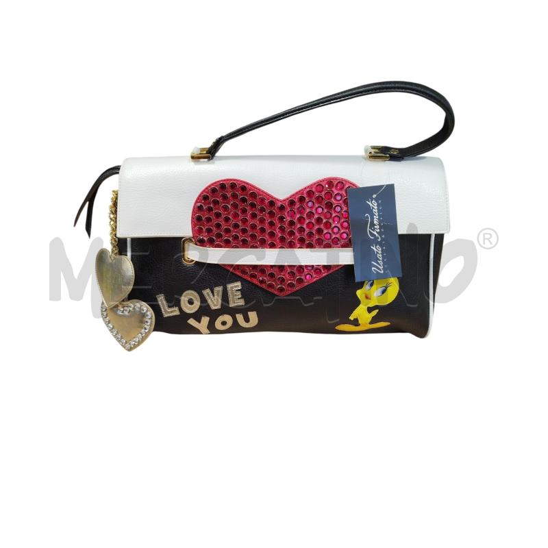 BORSA DONNA BRACCIALINI TITTY CUORE ROSSO STRASS | Mercatino dell'Usato Cesena 1