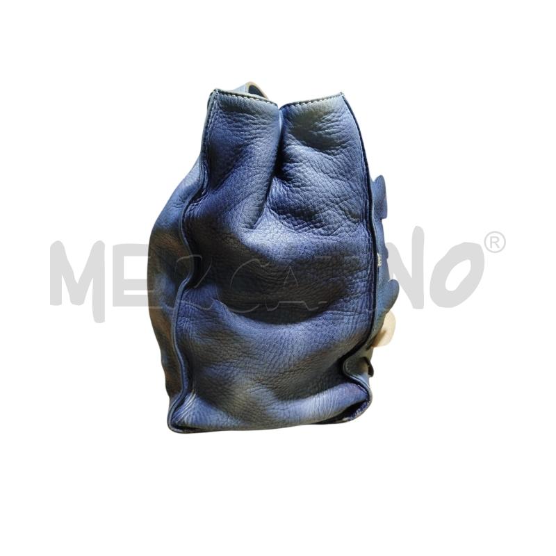 BORSA DONNA PELLE AZZ SFUMATO CERCHI MARK | Mercatino dell'Usato Cesena 2