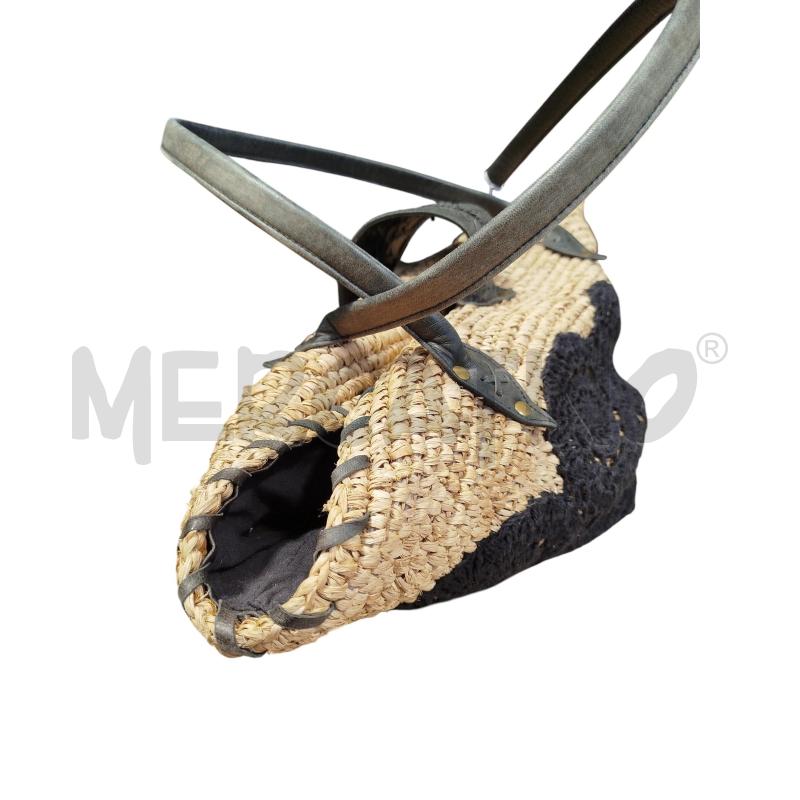 BORSA D ANTIK BATIK INTRECC PAGLIA UNCINETTO NE | Mercatino dell'Usato Cesena 2