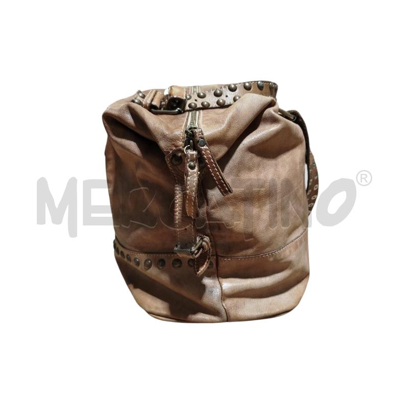 BORSA D PELLE MARR INVECCHIATO MANICI BORCHIE | Mercatino dell'Usato Cesena 3