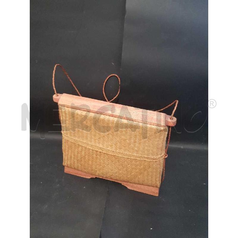 BORSA VIMINI E LEGNO ANNI 40 | Mercatino dell'Usato Cesena 2