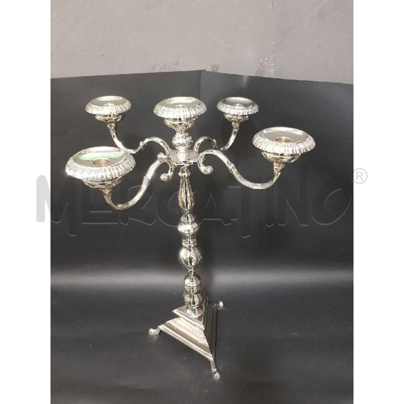 CANDELABRO METALLO 04 POSTAZIONE LAVORATO | Mercatino dell'Usato Cesena 2