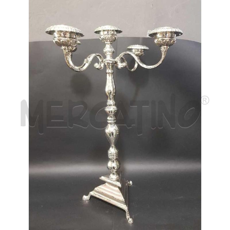 CANDELABRO METALLO 04 POSTAZIONE LAVORATO | Mercatino dell'Usato Cesena 3