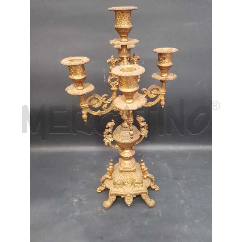 CANDELABRO OTTONE STILE BAROCCO | Mercatino dell'Usato Cesena 2