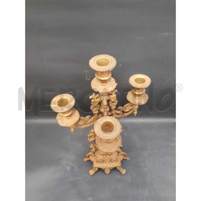 CANDELABRO OTTONE STILE BAROCCO | Mercatino dell'Usato Cesena 3
