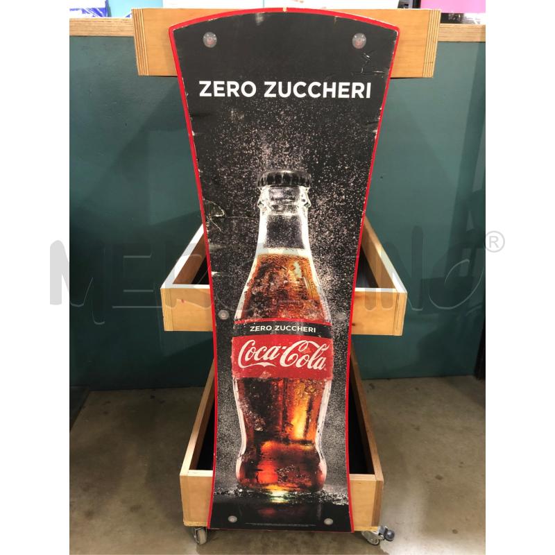 CARRELLO ESPOSITIVO COCA COLA LEGNO  | Mercatino dell'Usato Cesena 2