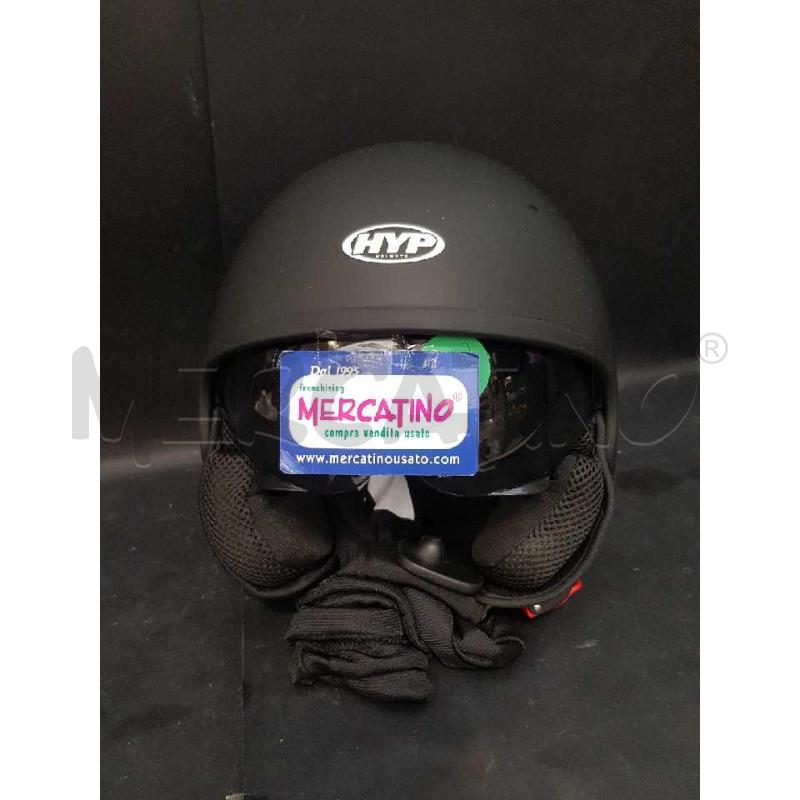 CASCO MOTO SEMINTEGRALE  HYP HELMETS NERO | Mercatino dell'Usato Cesena 2