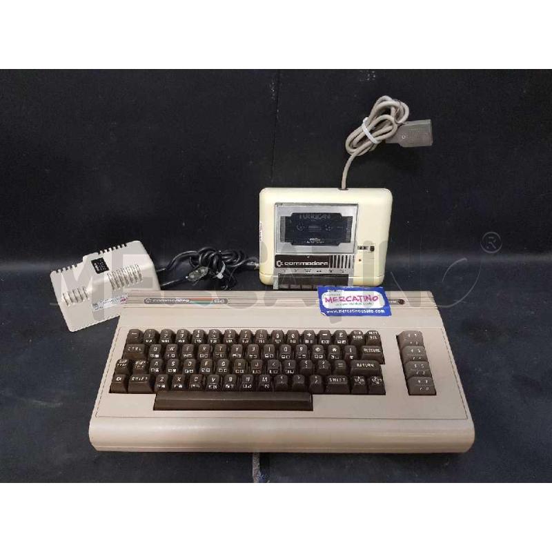 COMMODORE 64 + LETTORE CASSETTE + 1 GIOCO | Mercatino dell'Usato Cesena 2