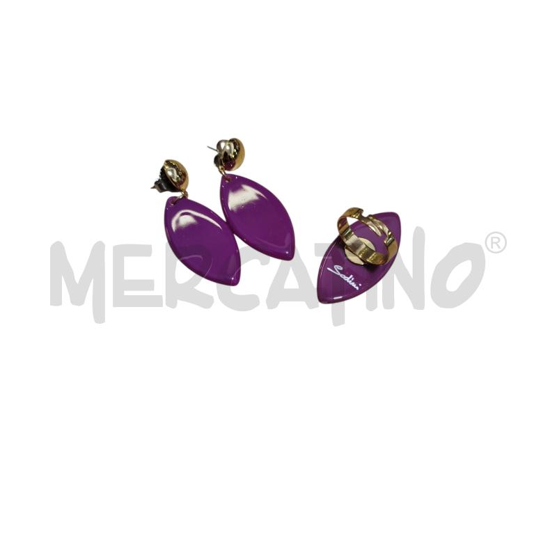COMPLETO D SODINI VIOLA ORECHINI E ANELLO | Mercatino dell'Usato Cesena 2