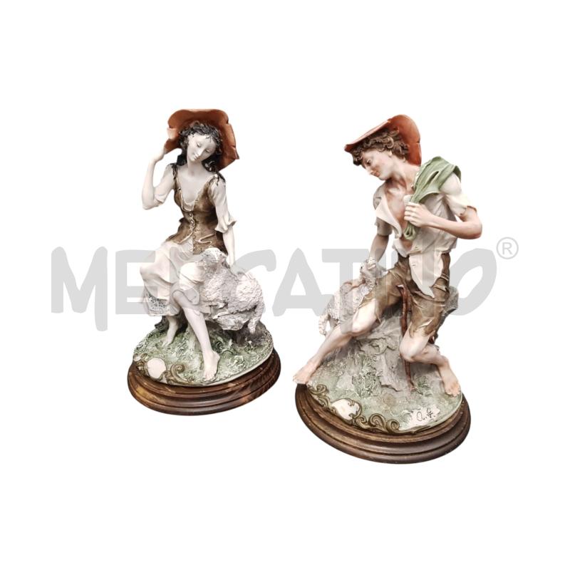 COPPIA STATUE PASTORELLI CAPODIMONTE MASCIO PIEDE ROTTO | Mercatino dell'Usato Cesena 1