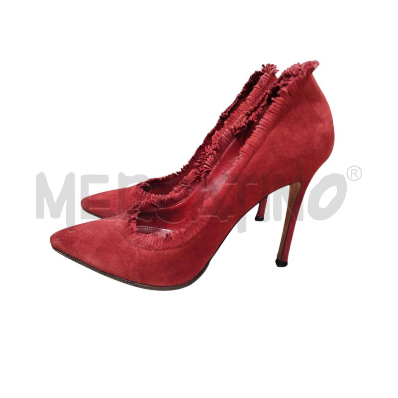 DECOLLETE GIANVITO ROSSI ROSSO VELLUTTO | Mercatino dell'Usato Cesena 2