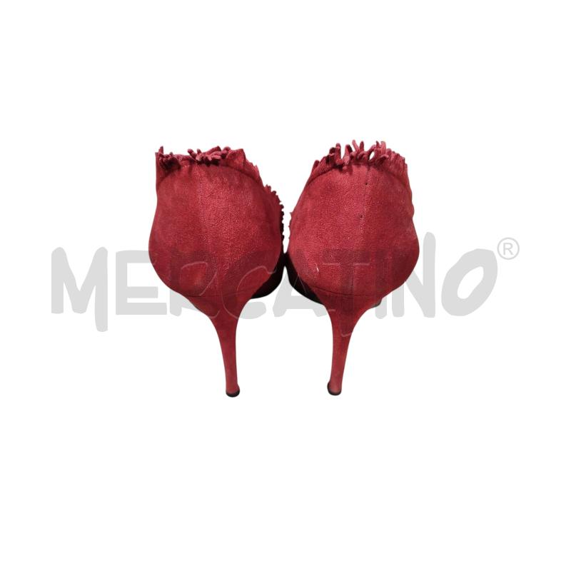 DECOLLETE GIANVITO ROSSI ROSSO VELLUTTO | Mercatino dell'Usato Cesena 3
