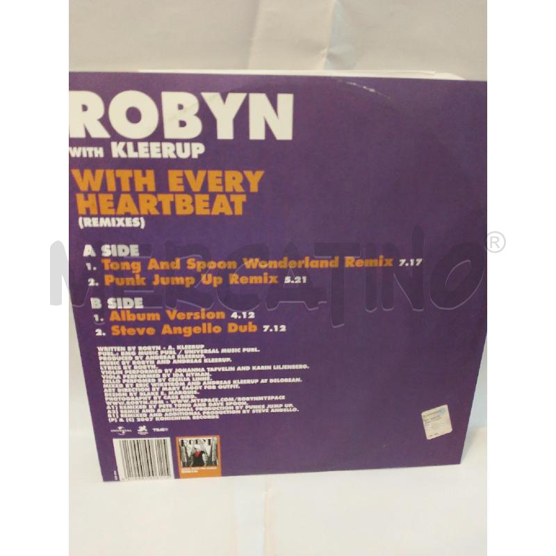 DISCO 12' ROBYN WITH KLEERUP-WITH EVERY HEARTBEAT- | Mercatino dell'Usato Cesena 2