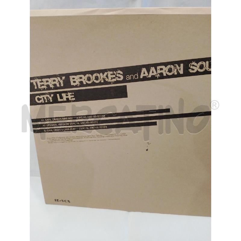 DISCO 12' TERRY BROOKES&AARON SOUL-CITY LIFE- | Mercatino dell'Usato Cesena 1