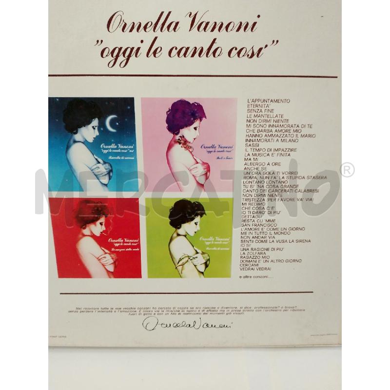 DISCO BOX 4 LP ORNELLA VANONI-OGGI LE CANTO COSI- | Mercatino dell'Usato Cesena 2