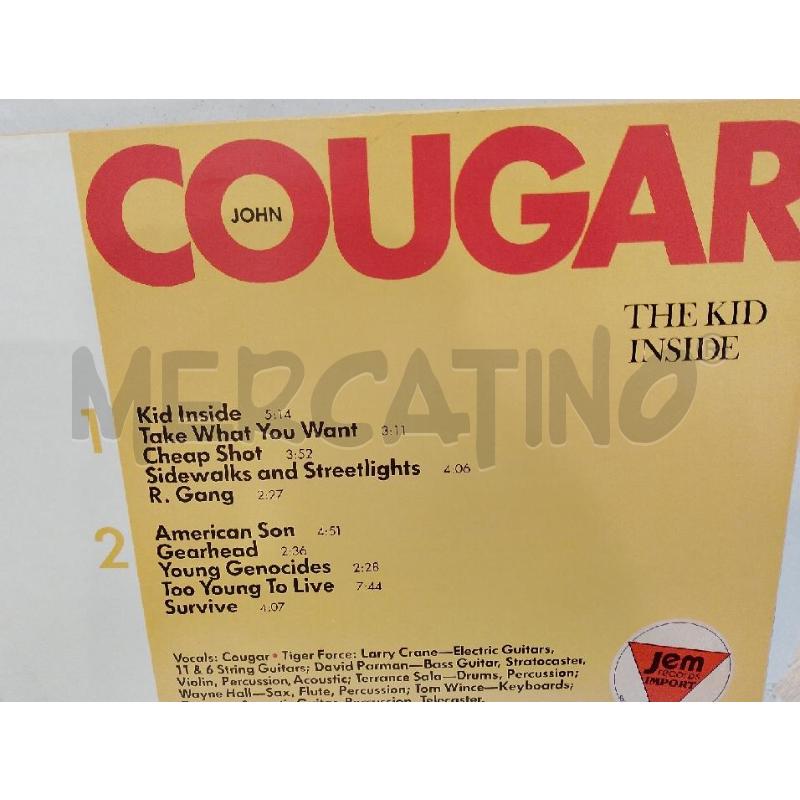 DISC LP JOHN COUGAR-THE KID INSIDE-OTTCONDZ | Mercatino dell'Usato Cesena 2