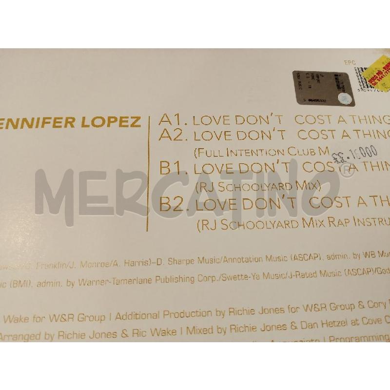 DISC MIX J LOPEZ-LOVE DONT COST A THING-OTTCONDZ | Mercatino dell'Usato Cesena 2