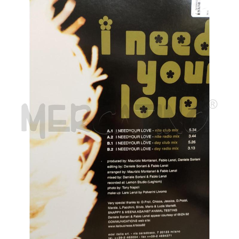 DISC MIX SNAPPY FEAT.MEENA- I NEED YOUR LOVE- | Mercatino dell'Usato Cesena 2
