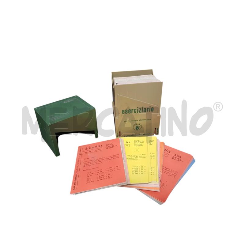 ESERCIZIARIO JUVENIALIA QUINTA ELEMENTARE BOX VERDE 1968 | Mercatino dell'Usato Cesena 1