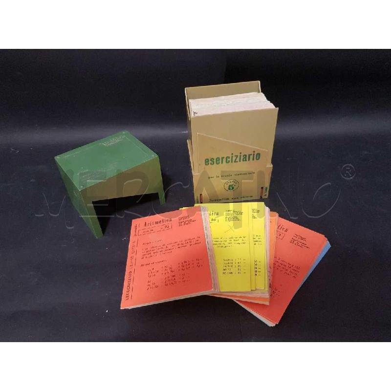 ESERCIZIARIO JUVENIALIA QUINTA ELEMENTARE BOX VERDE 1968 | Mercatino dell'Usato Cesena 2