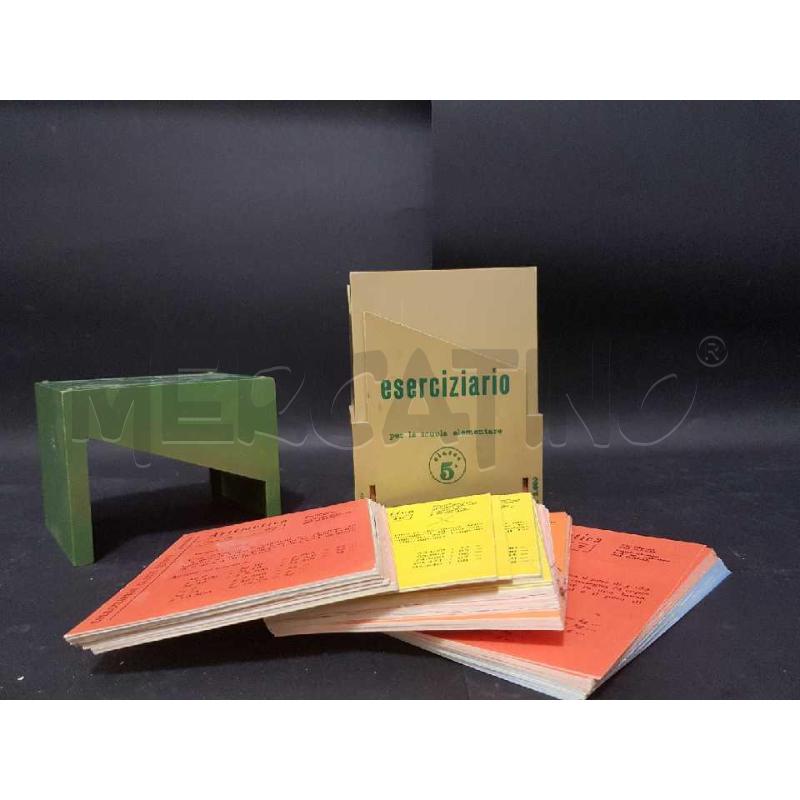ESERCIZIARIO JUVENIALIA QUINTA ELEMENTARE BOX VERDE 1968 | Mercatino dell'Usato Cesena 3
