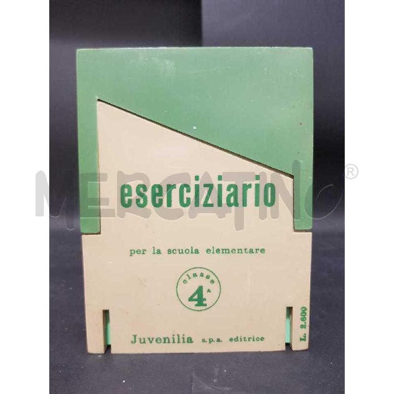 ESERCIZIARIO JUVENILIA QUARTA ELEMENTARE BOX VERDE 1968 | Mercatino dell'Usato Cesena 2