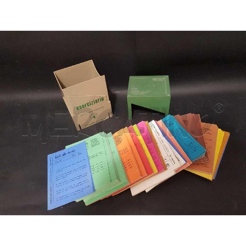 ESERCIZIARIO JUVENILIA QUARTA ELEMENTARE BOX VERDE 1968 | Mercatino dell'Usato Cesena 3