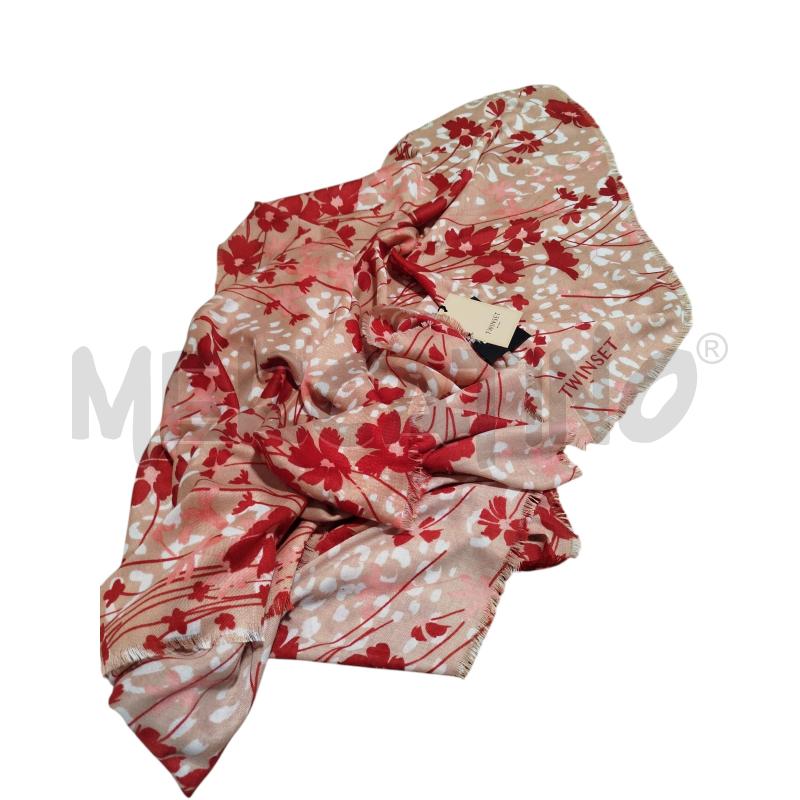 FOULARD TWIN SET ROSA FIORI ROSS | Mercatino dell'Usato Cesena 1