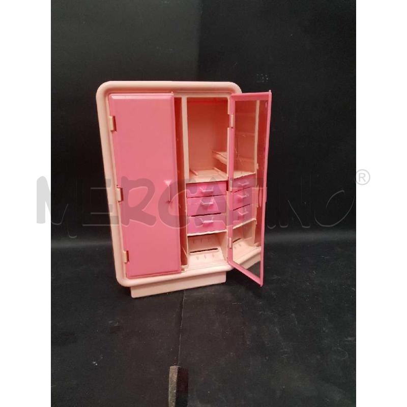 GIOCO ARMADIO MATTEL 1977 BARBIE PLASTICA ROSA | Mercatino dell'Usato Cesena 2