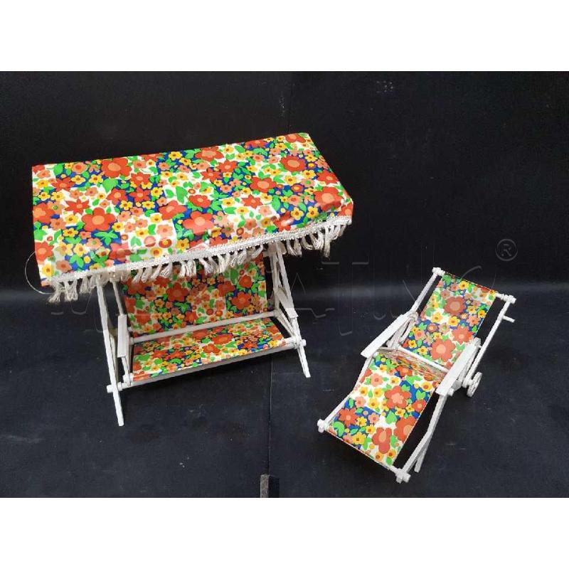 GIOCO DONDOLO + SEDIA SDRAIO PER BAMBOLE  | Mercatino dell'Usato Cesena 2