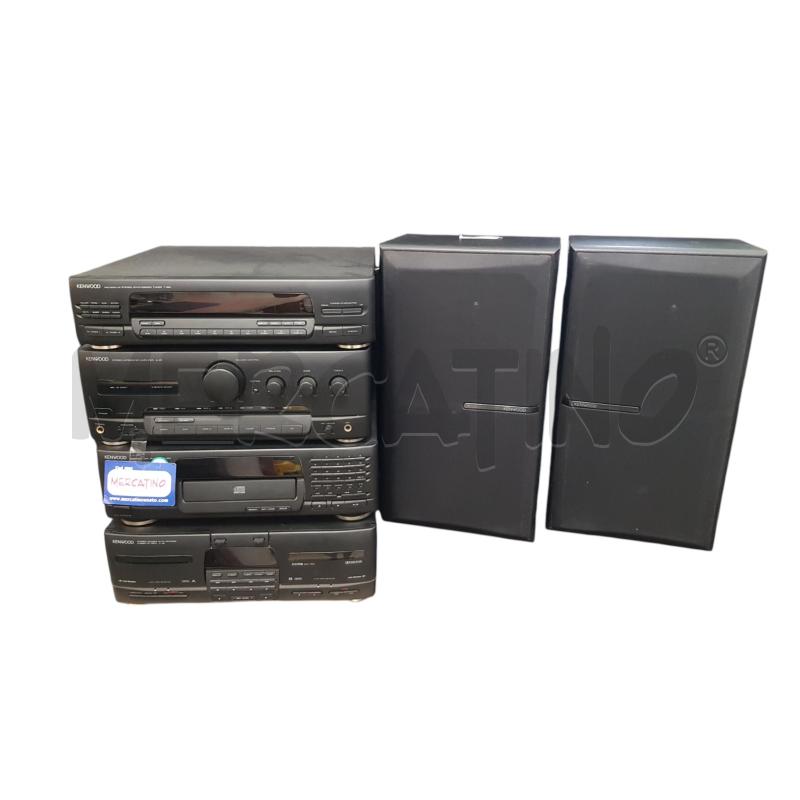 IMPIANTO STEREO KENWOOD + 2 CASSE  | Mercatino dell'Usato Cesena 1