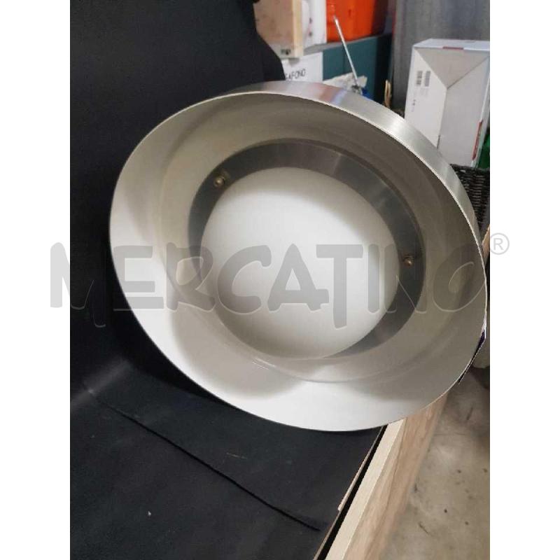 LAMPADARIO DESIGN PIA GUIDETTI CRIPPA ANNI 60 OPALINA METALLO  | Mercatino dell'Usato Cesena 2