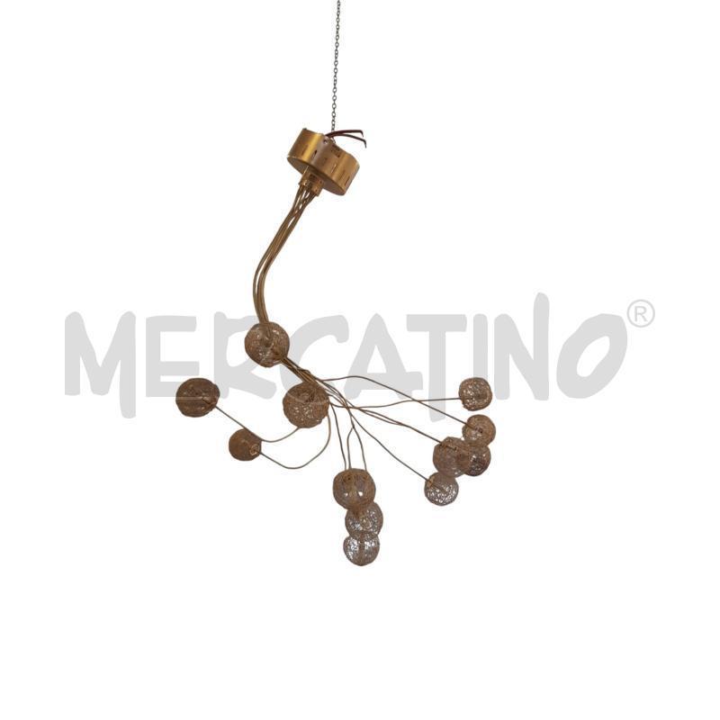 LAMPADARIO MINITAL LUX ORO SOFFIONE 12 | Mercatino dell'Usato Cesena 1
