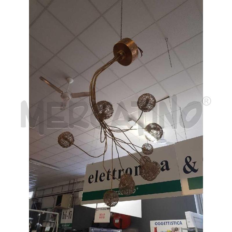 LAMPADARIO MINITAL LUX ORO SOFFIONE 12 | Mercatino dell'Usato Cesena 2