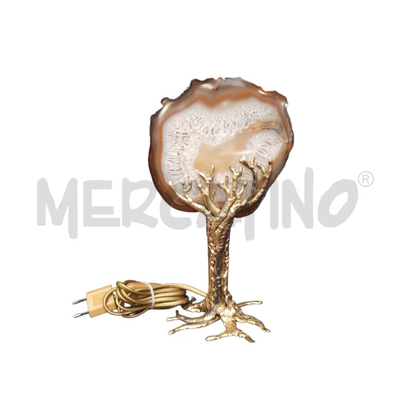 LAMPADA BASE BRONZO AGATA  | Mercatino dell'Usato Cesena 1