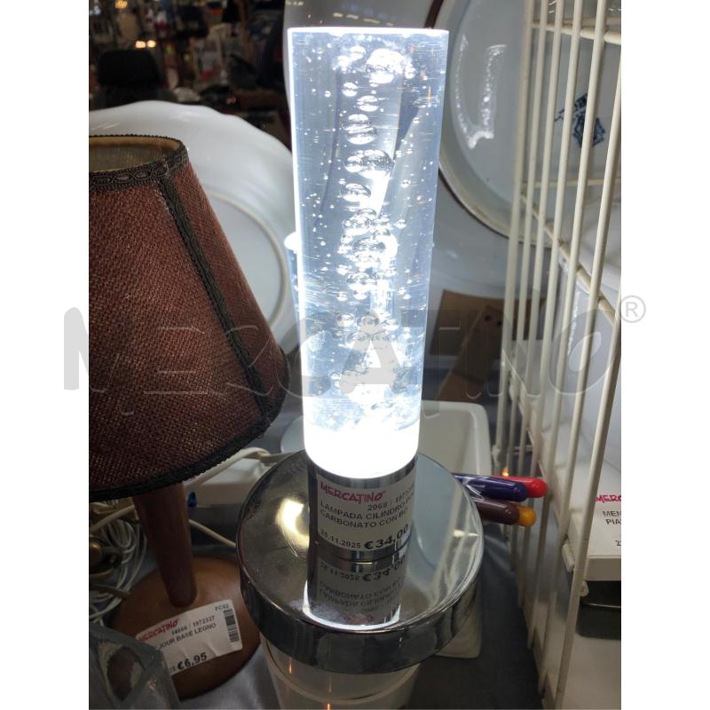LAMPADA CILINDRO POLICARBONATO CON BOLLE | Mercatino dell'Usato Cesena 1