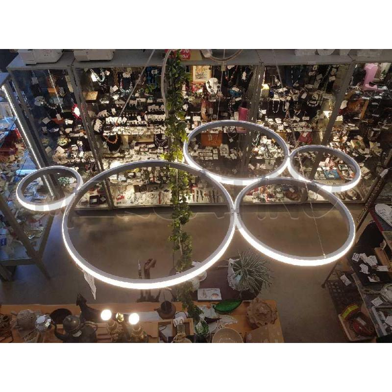 LAMPADA ONDALUCE DESIGN POIS SILVER OPACO SOSPENSIONE | Mercatino dell'Usato Cesena 2