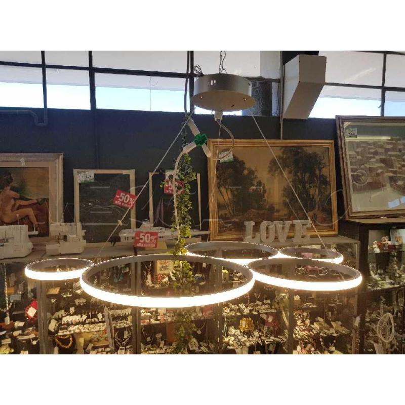 LAMPADA ONDALUCE DESIGN POIS SILVER OPACO SOSPENSIONE | Mercatino dell'Usato Cesena 4