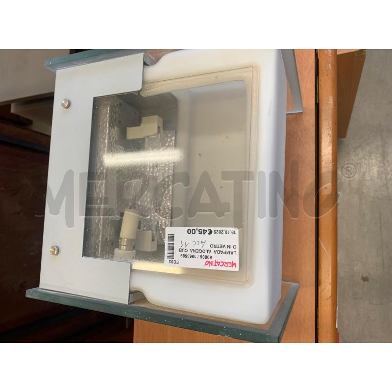 LAMPADA  ALOGENA  CUBO IN VETRO  | Mercatino dell'Usato Cesena 2