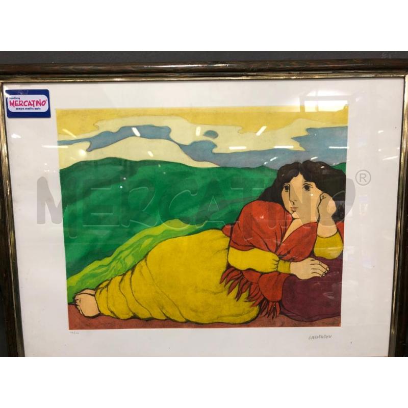 LITOGRAFIA CANTATORE DONNA STESA | Mercatino dell'Usato Cesena 1