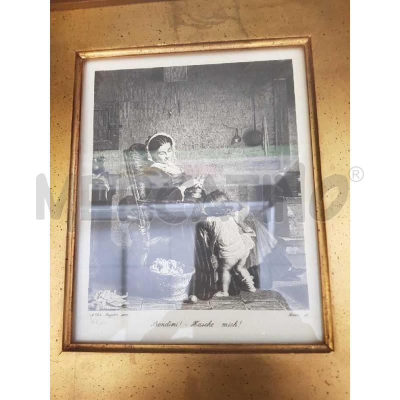 LITOGRAFIA  417/500 DONNA CON BAMBINI  | Mercatino dell'Usato Cesena 4