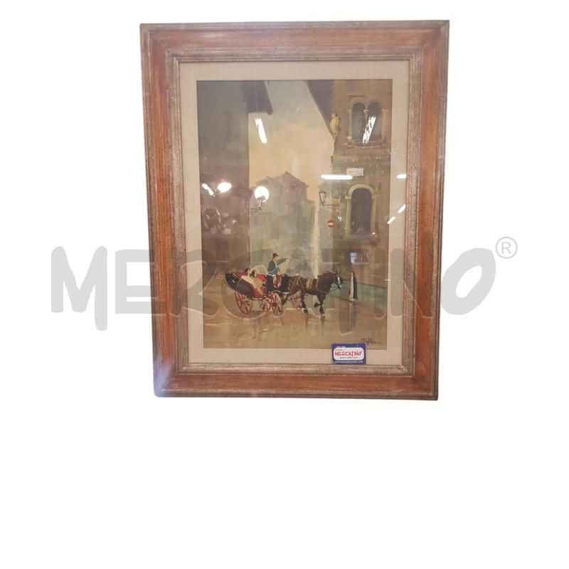 MIGLIORINI OLIO SU TELA 50X70 CARROZZA  | Mercatino dell'Usato Cesena 1