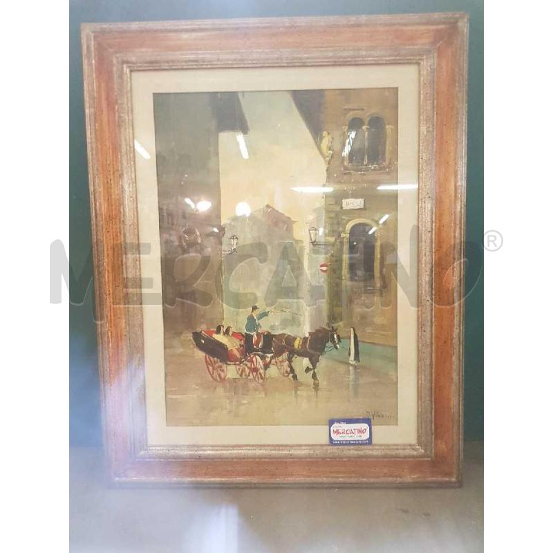 MIGLIORINI OLIO SU TELA 50X70 CARROZZA  | Mercatino dell'Usato Cesena 2